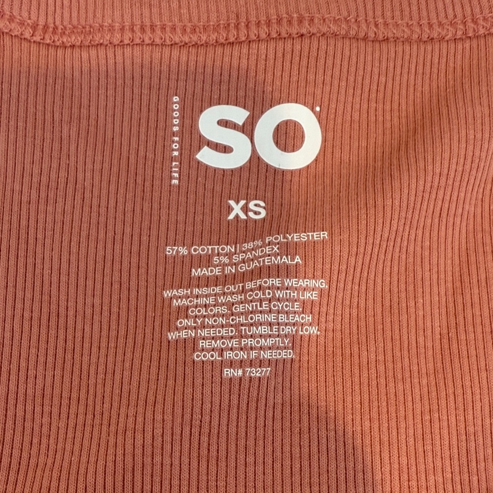 SO Ribbed Henley Tank Top - Picture 3 of 5